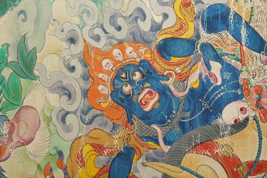 A Tibetan thangka, 18th/19th century, depicting Master Tsongkhapa